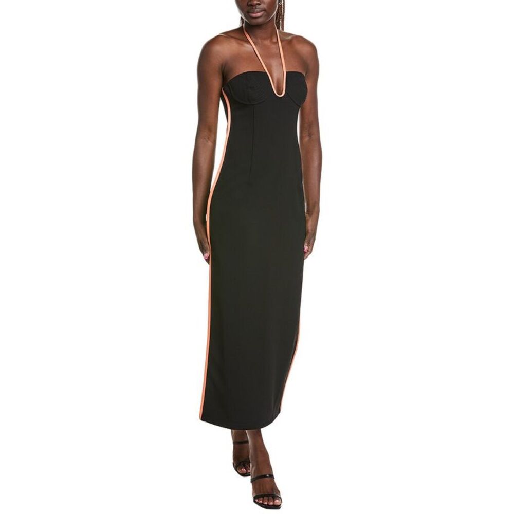 Paris Georgia Womens  Nassia Midi Dress, Black